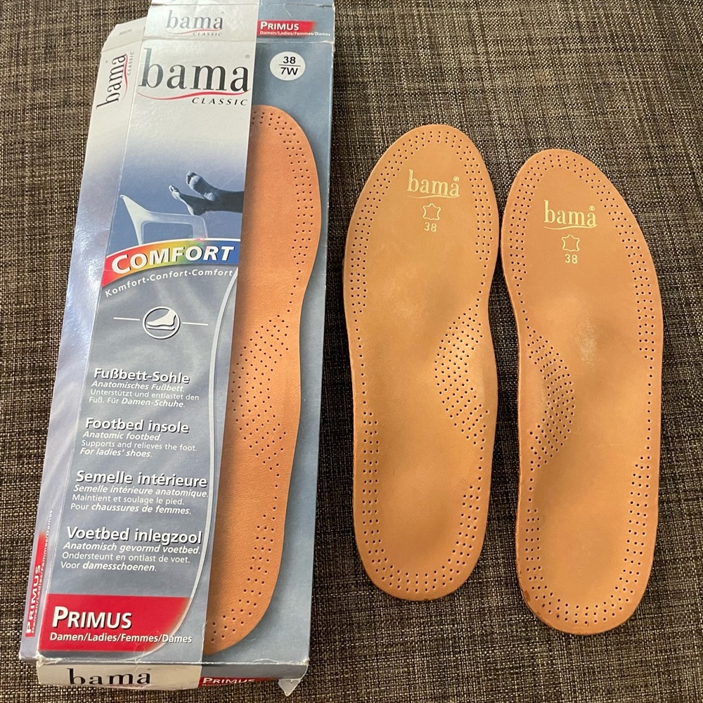 Bama leather insoles (size 38/7W)